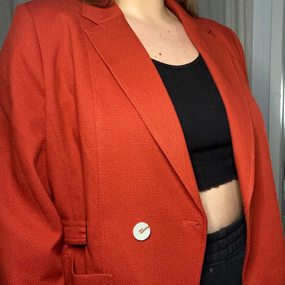 Plus Size Orange Blazer from Laura